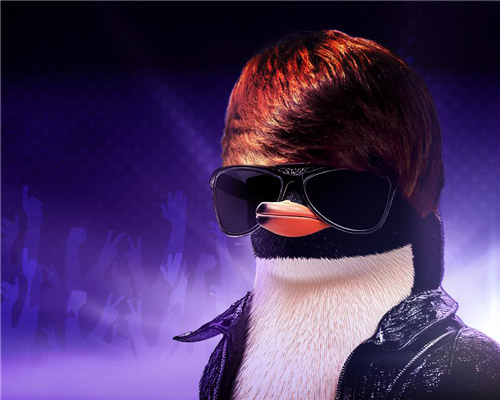 Concert state with Silhouette of figure.